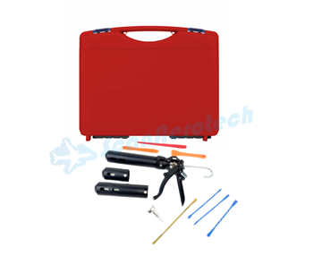 SEALANT DISPENSING KIT WITH MIXER, SPATULA AND SCRAPER